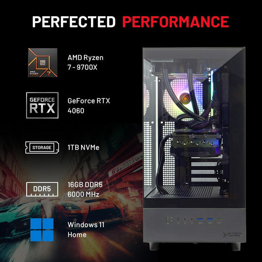 Amazon- Skytech Azure Gaming PC Desktop – Power, Speed, and Style for Next‑Gen Gaming