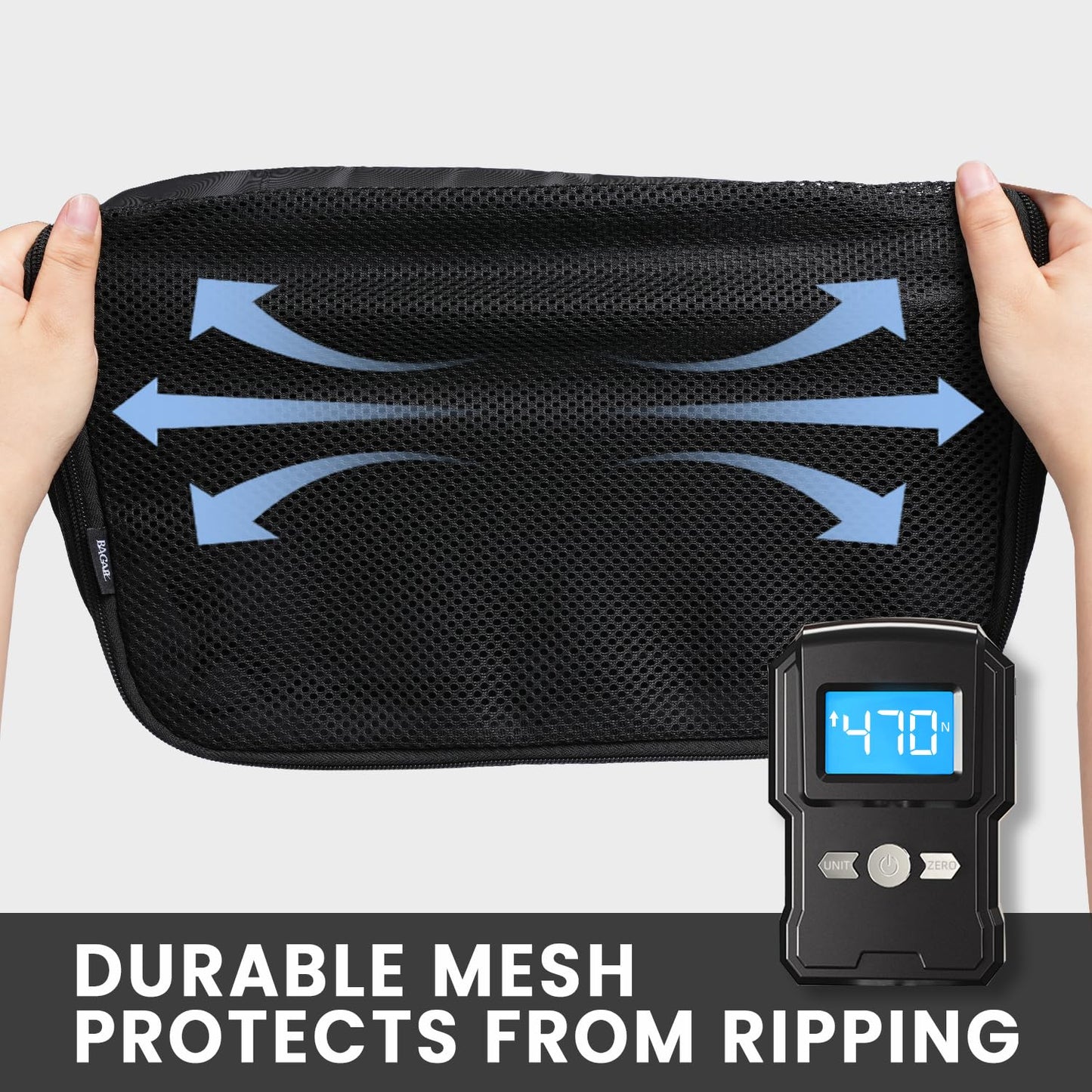 BAGAIL 8 Set Packing Cubes Luggage Packing Organizers for Travel Accessories-Cream