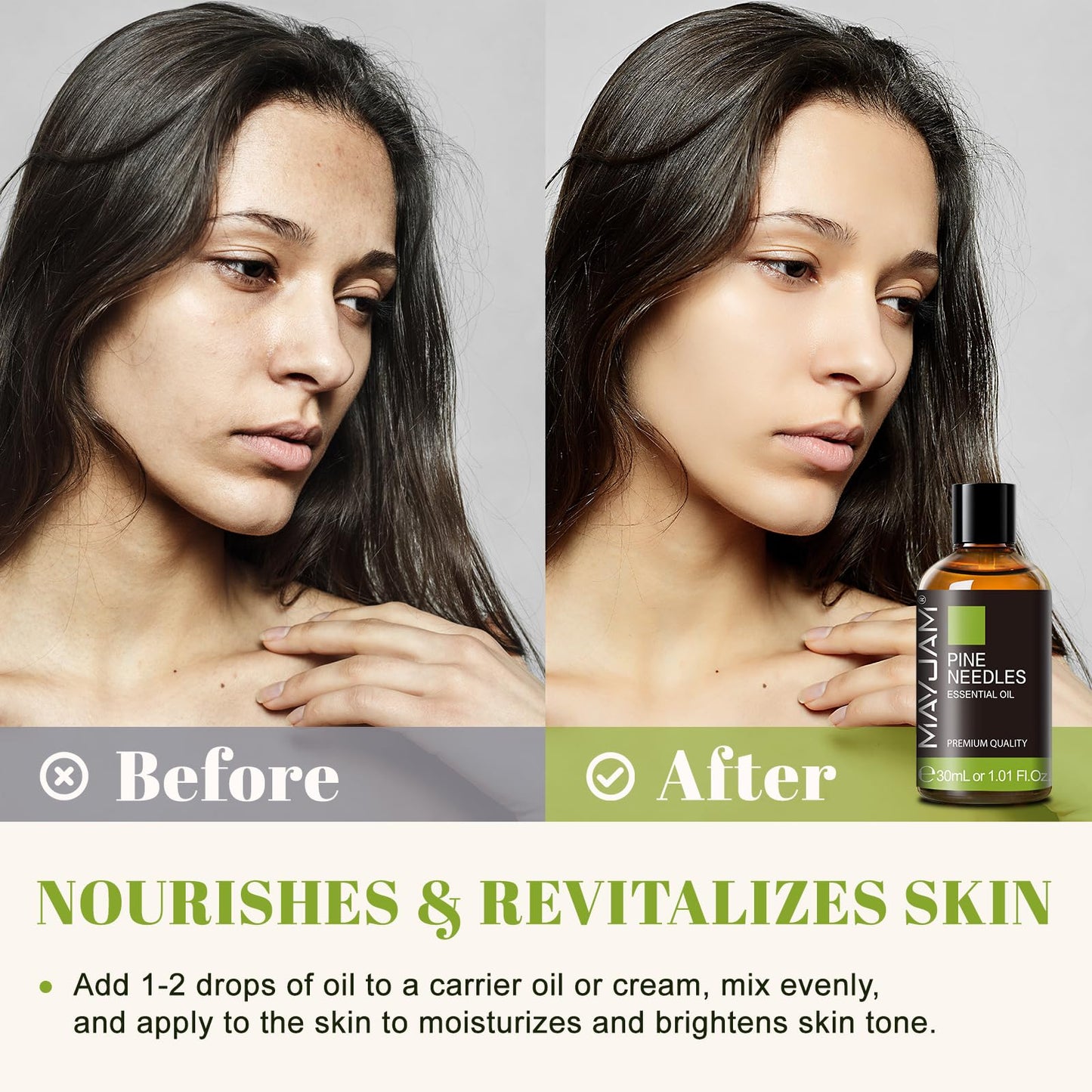 Tea Tree Essential Oil, MAYJAM Pure Essential Oils for Diffusers for Home and Office, 1.01FL.OZ Tea Tree Oil for Candle Making, DIY Soap, 30ML/Bottle